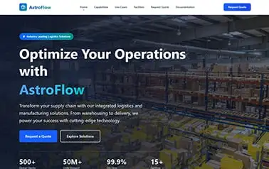 AstroFlow Logistics Template
