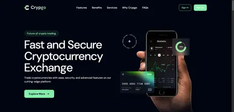 Crypgo - Crypto Landing Template